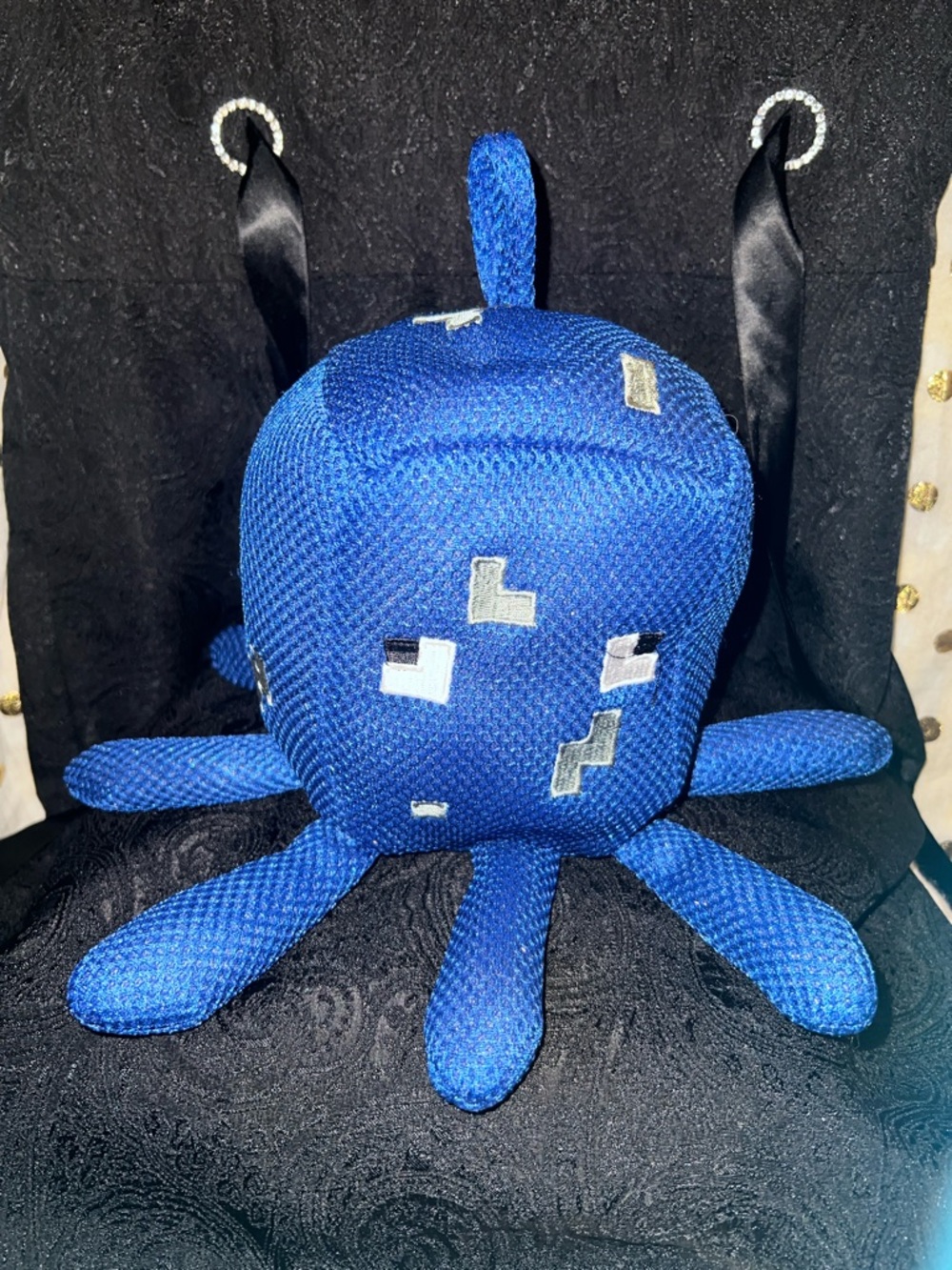 Minecraft Blue Plush Octopus Stuffed Toy
